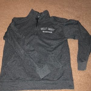 Great smoky mountains Tennessee Gray quarter zip